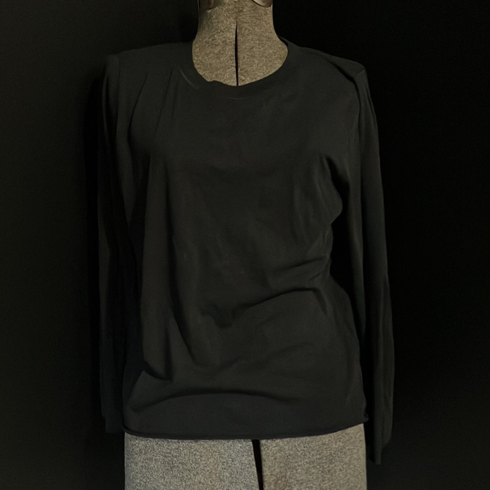 Leallo Women’s Top Shirt Large Puff Flutter Bell Sleeves Minimalist Quiet Luxury